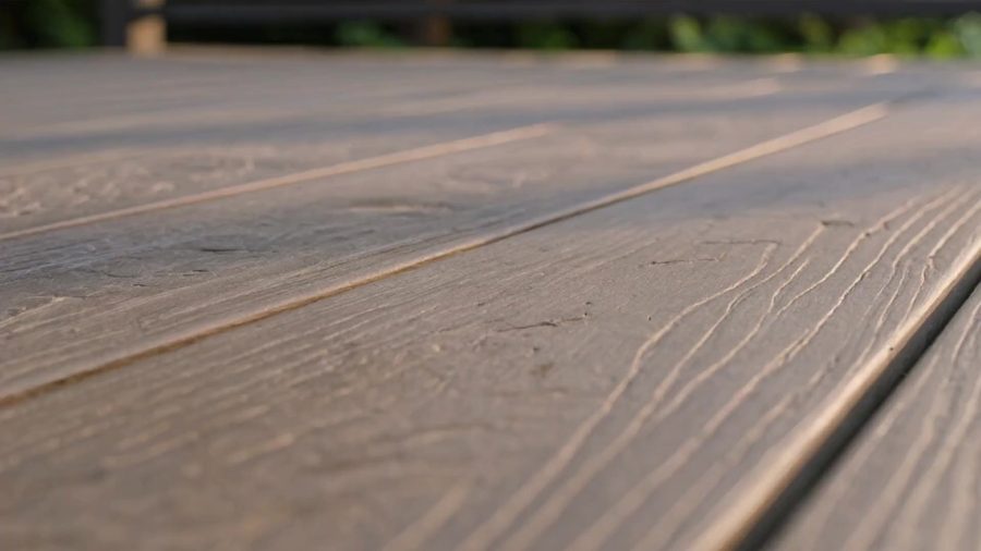 Deck Staining equipment in action