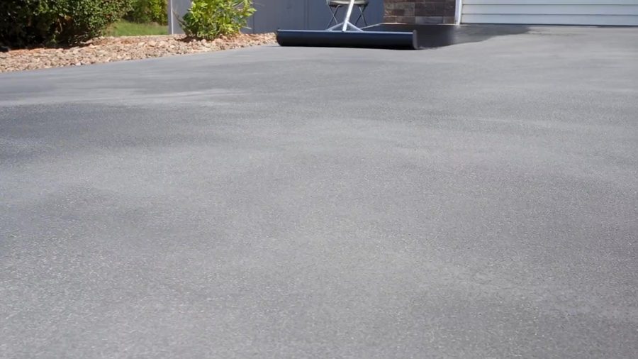 Driveway Sealing equipment in action