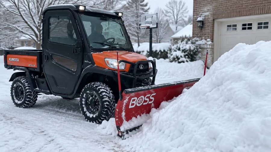 Snow Removal equipment in action