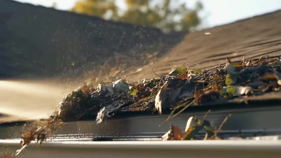 Gutter Cleaning equipment in action